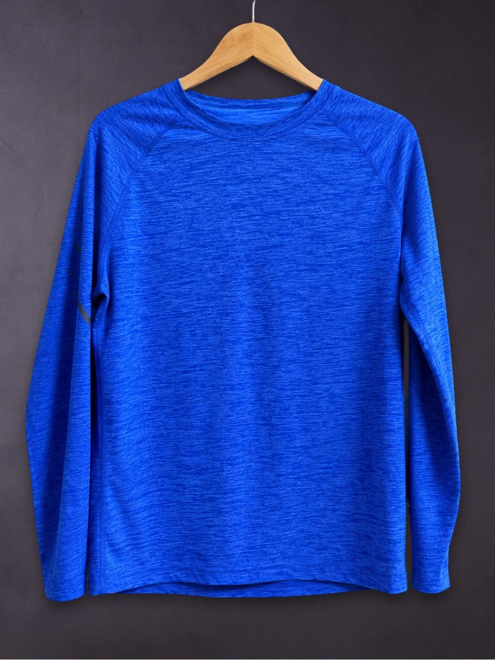Boys Dri-Fit Long Sleeve Russell Large 10-12 Blue Performance Athletic Shirt